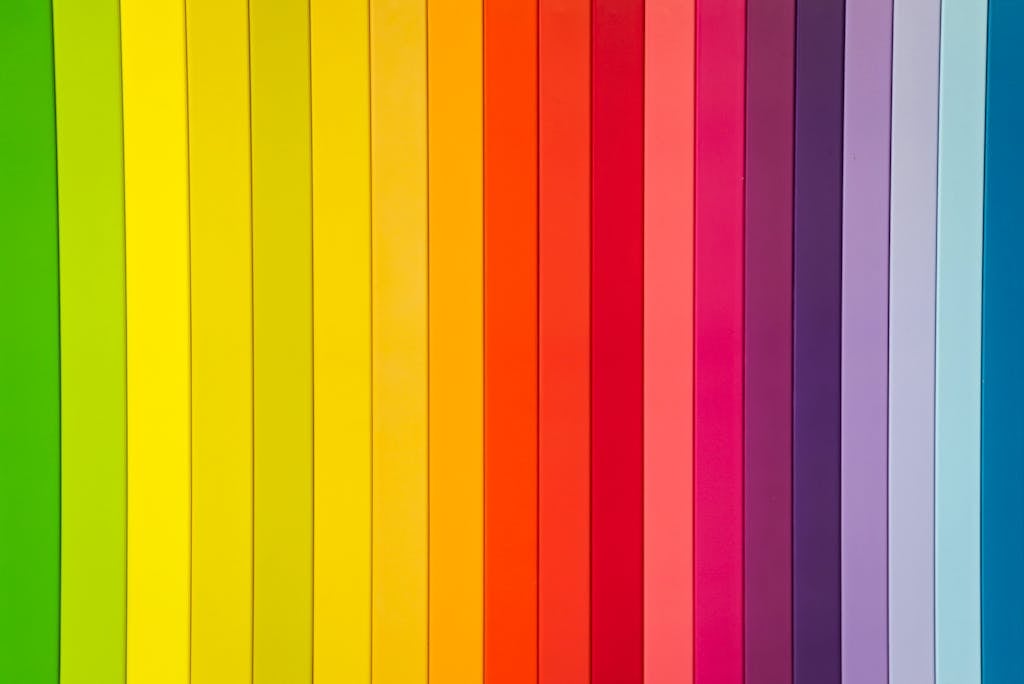 Spaietacle Colorful rainbow striped pattern ideal for creative design projects.